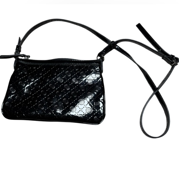 Dana Buchman Black Embossed Patent Leather Crossbody - Picture 5 of 5